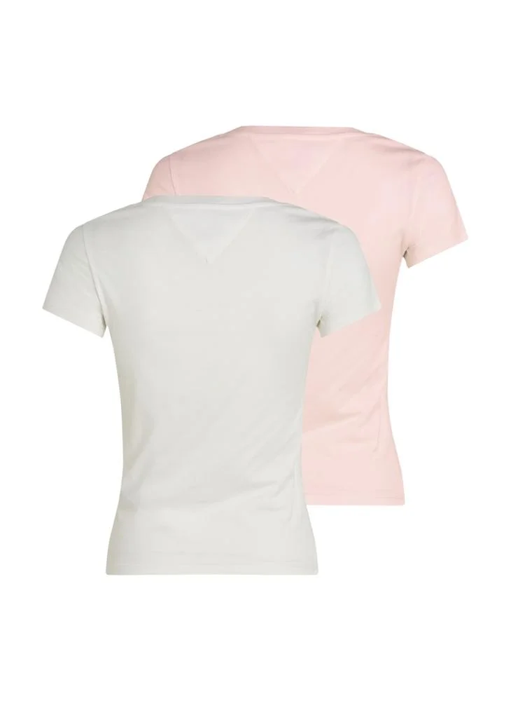 TOMMY JEANS 2 Pack Of Logo V-Neck T-Shirt