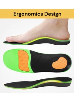 Scrolls Orthotic Insole, Plantar Fasciitis Insoles, High Arch Support for Men Women, Orthotics Shoe Inserts Relieve Flat Feet, Heel Pain Size:35,36,37,38,39 and 40  - Image 2