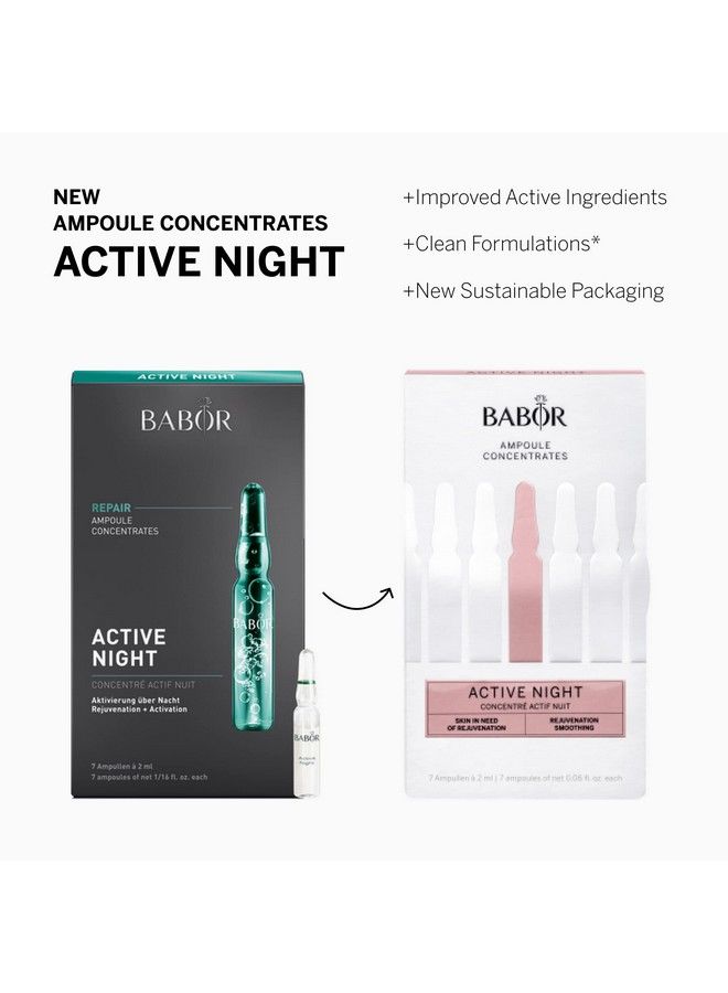 Babor Active Night Ampoule Serum Concentrates Hyaluronic Acid Serum Hydrating Night Treatment For Dry And Damaged Skin Moisturizing Serum 7 Day Treatment - Image 5