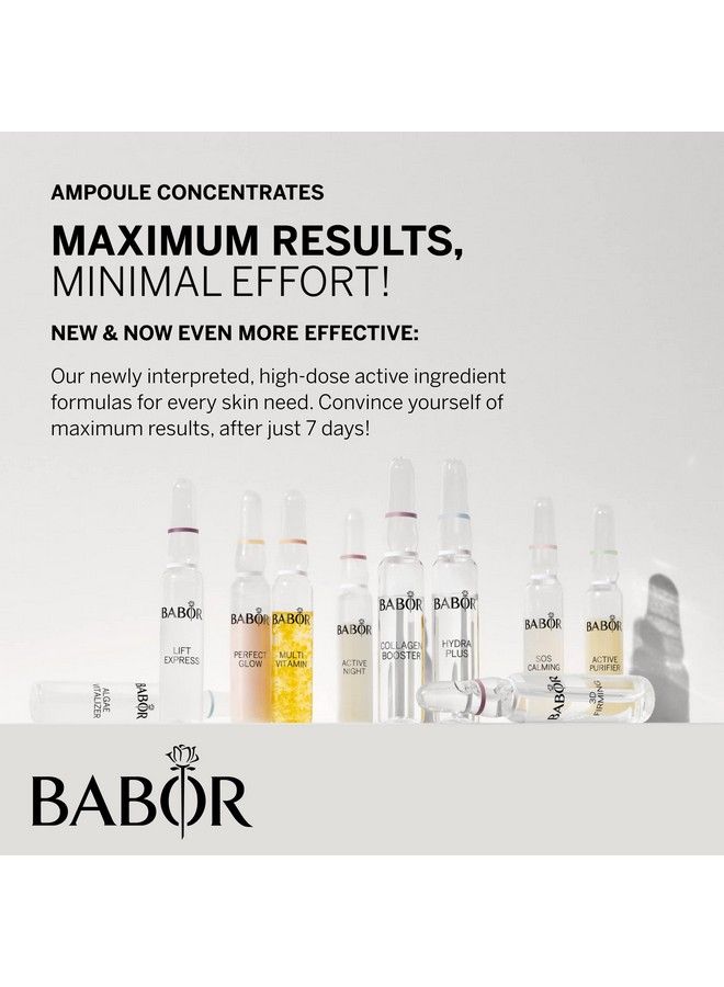 Babor Active Night Ampoule Serum Concentrates Hyaluronic Acid Serum Hydrating Night Treatment For Dry And Damaged Skin Moisturizing Serum 7 Day Treatment - Image 4
