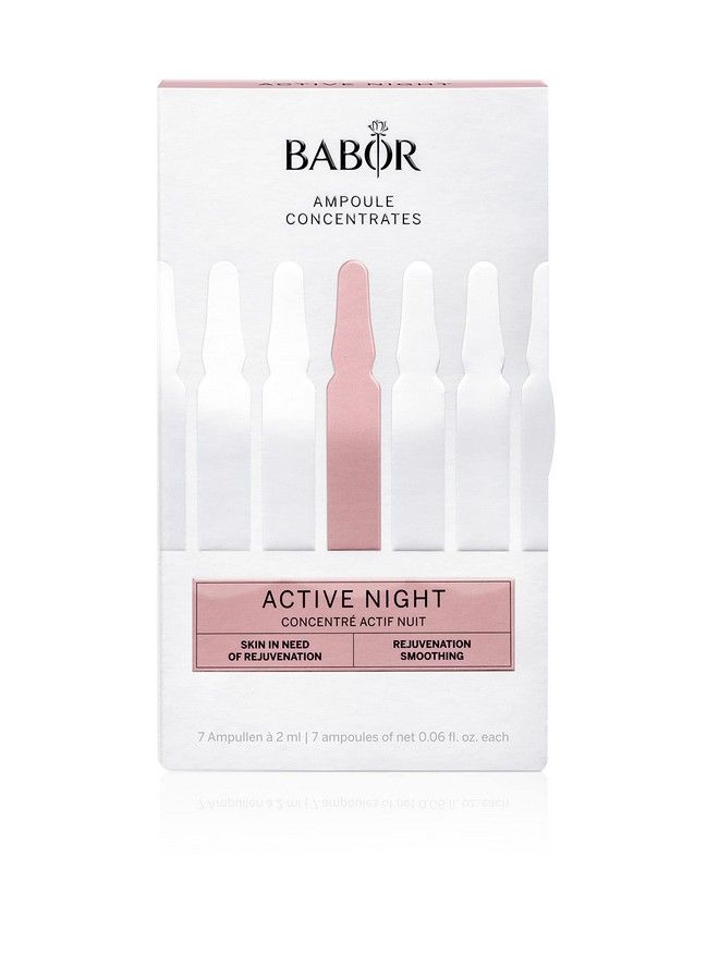 Babor Active Night Ampoule Serum Concentrates Hyaluronic Acid Serum Hydrating Night Treatment For Dry And Damaged Skin Moisturizing Serum 7 Day Treatment - Image 2