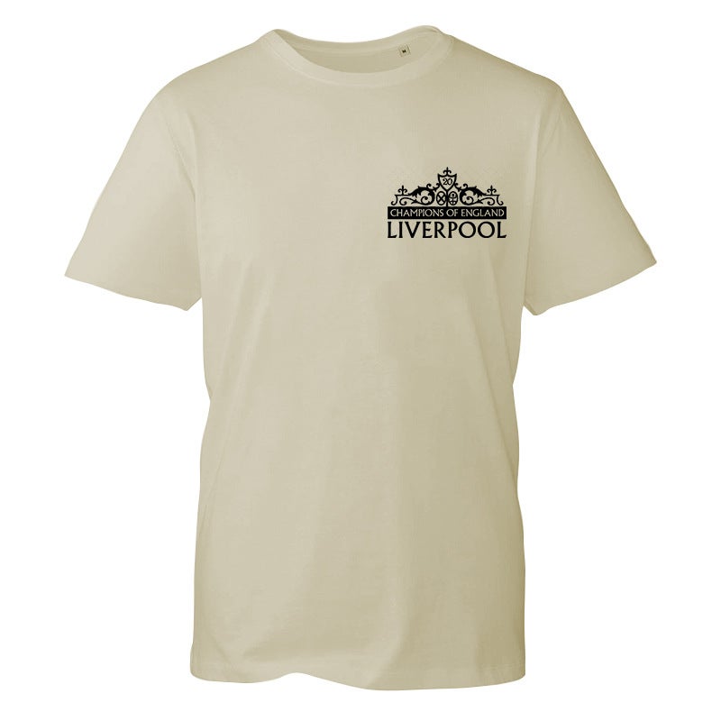 Champions Of England Liverpool Printed Loose T-Shirt Men And Women Casual Short Sleeve - Image 1