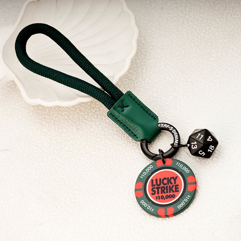 Luxury Ceramic Dice Keychain - Trendy & Unique Gift for Any  Occasion - Image 1