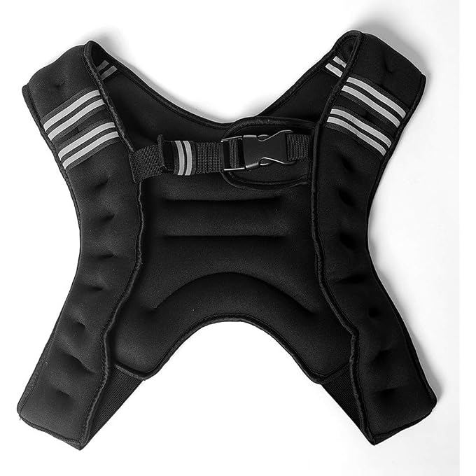 Spnor WEIGHTED VEST, 5KG WEIGHT VEST WORKOUT EQUIPMENT, FOR MEN WOMEN KIDS, WITH ADJUSTABLE BUCKLES & MESH BAG FOR FITNESS RUNNING - Image 5