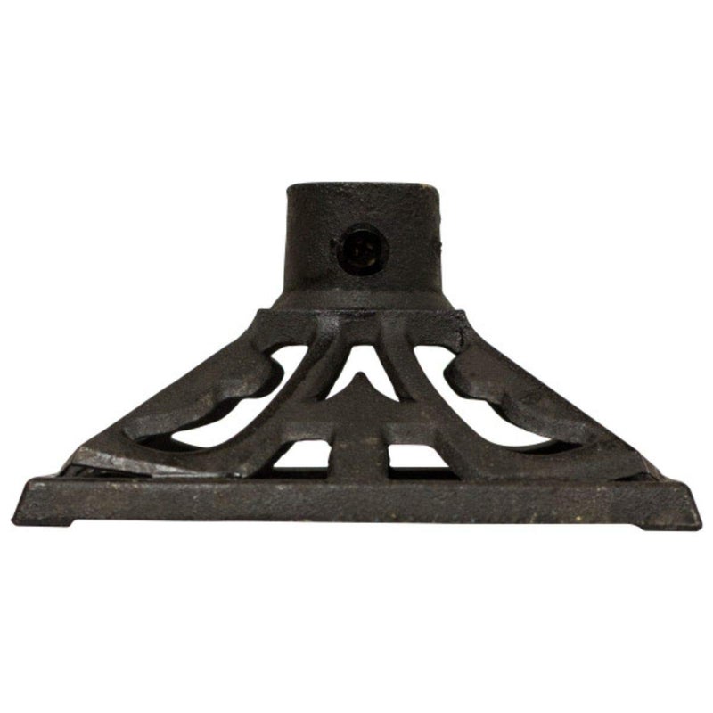 TiKi TIKI Cast Iron Torch Stand – Heavy-Duty, Freestanding & Weather-Resistant Torch Base for Patio, Garden, Deck & Backyard – Fits Torch Poles 0.75" to 1.25" – 9" x 9", Black - Image 1