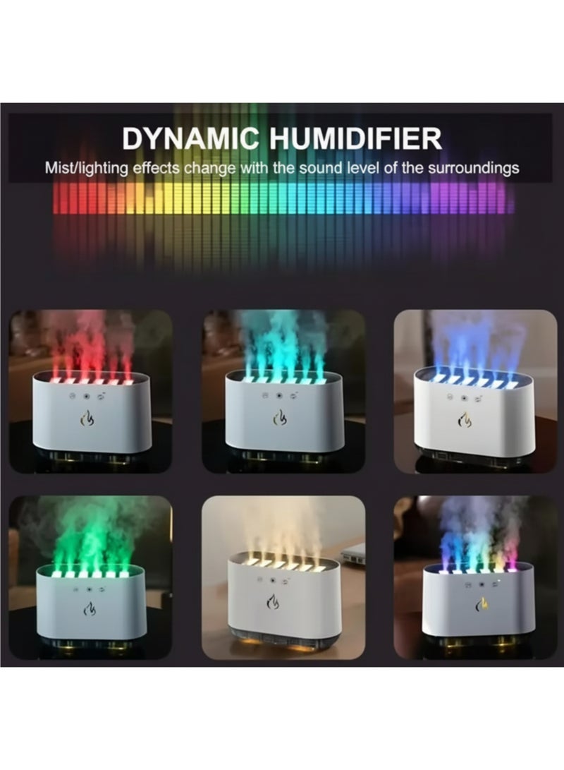 vexa pro 900ml Essential Oil Diffuser & Air Humidifier – 6-Gear Cool Mist, Music Light, RGB Color-Changing Aroma Diffuser, White - Image 2