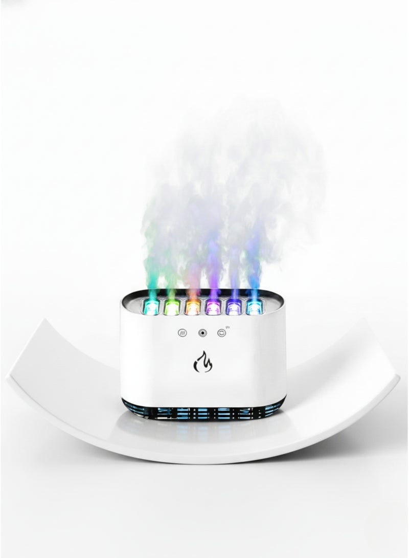 vexa pro 900ml Essential Oil Diffuser & Air Humidifier – 6-Gear Cool Mist, Music Light, RGB Color-Changing Aroma Diffuser, White - Image 1