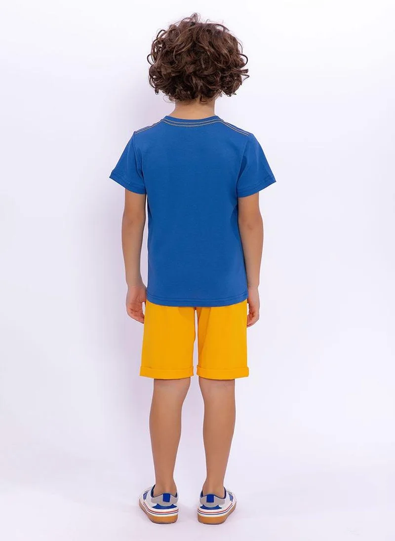 U.S. Polo Assn. U.S. Polo Assn. Boys Cobalt Bermuda Set