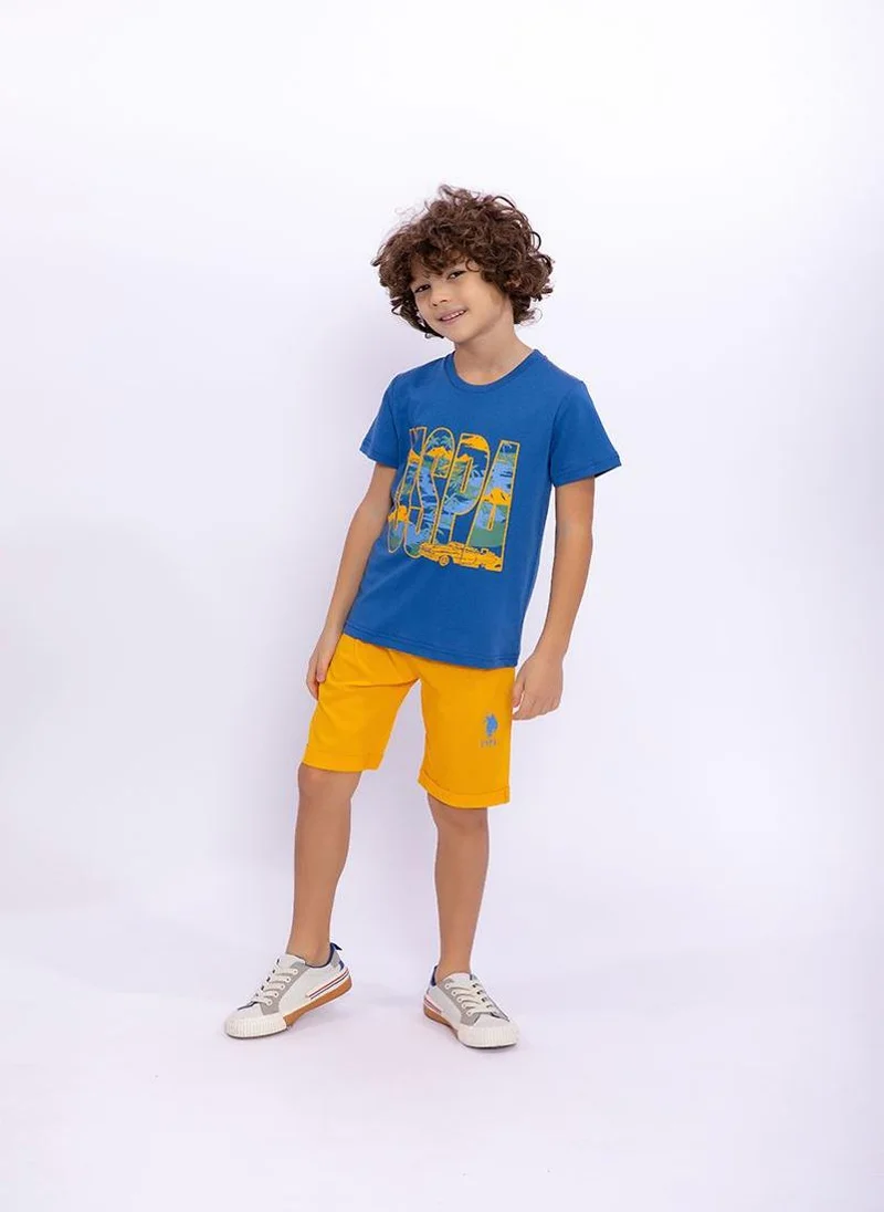 U.S. Polo Assn. U.S. Polo Assn. Boys Cobalt Bermuda Set