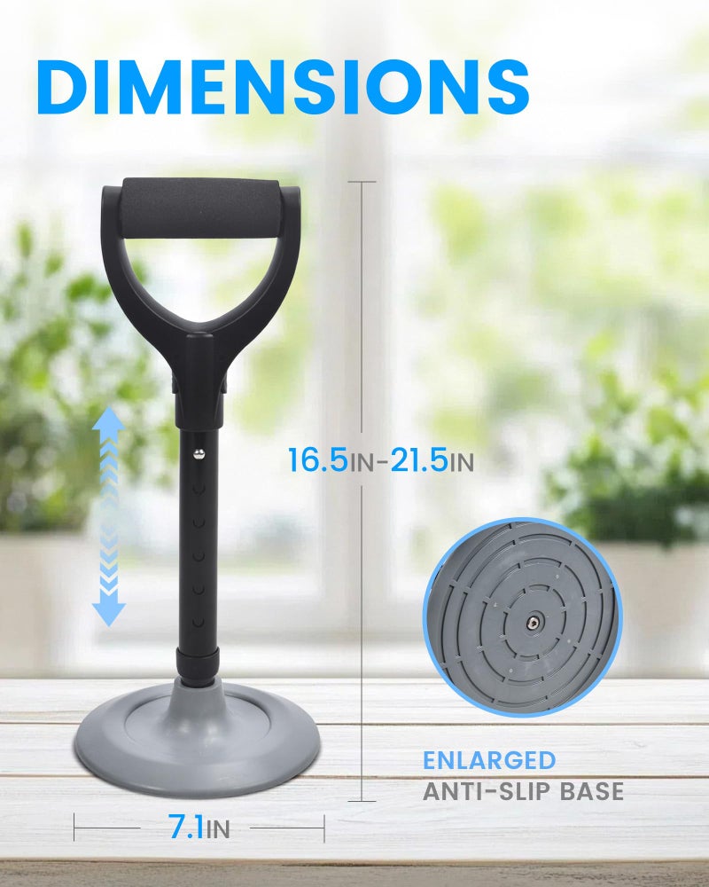 Sangohe Mobility Aids Tool Device to Help Get up from Floor, Standing Aids & Supports Assist Handle for Seniors, Lift Assist for Elderly, Indoors, Garden, Housework, Black, 503C - Image 3