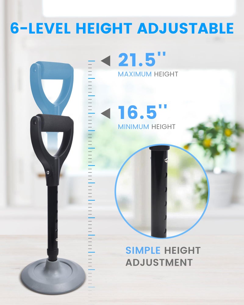 Sangohe Mobility Aids Tool Device to Help Get up from Floor, Standing Aids & Supports Assist Handle for Seniors, Lift Assist for Elderly, Indoors, Garden, Housework, Black, 503C - Image 2