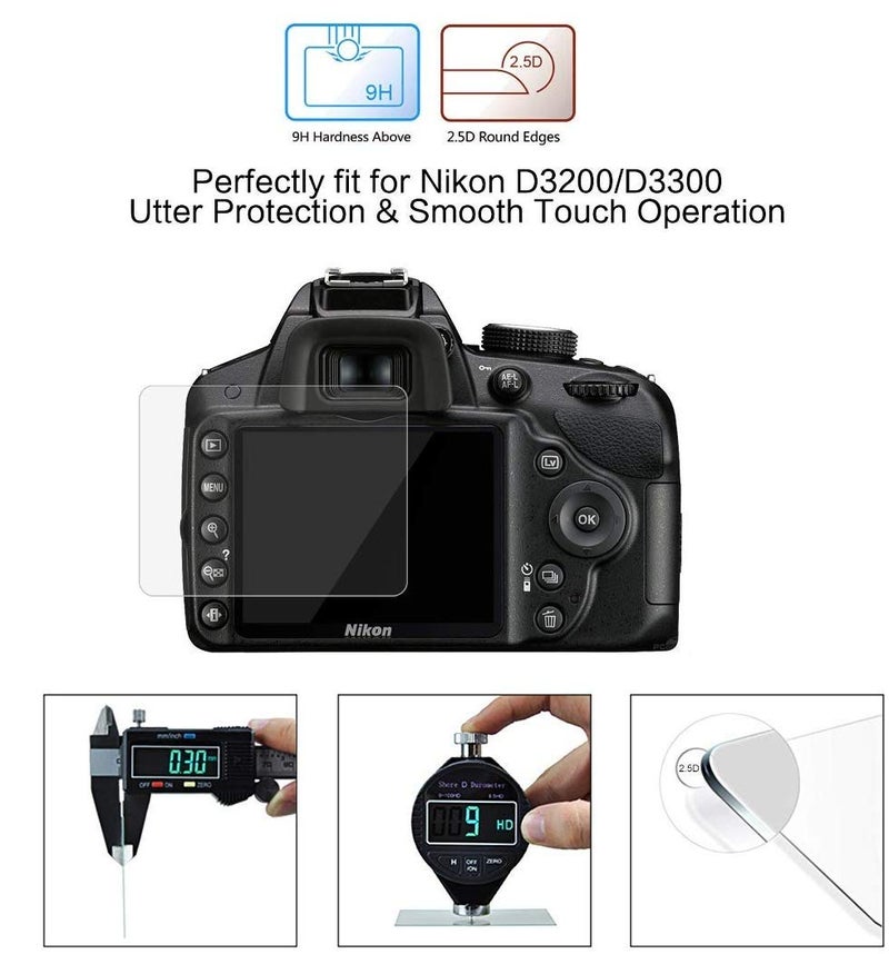 Action Pro 9H Nano Hammer Proof Screen Guard Protector Compatible With Nikon Nikon D3500 / D3400 / D3300 / D3200 / D3100 - Image 2