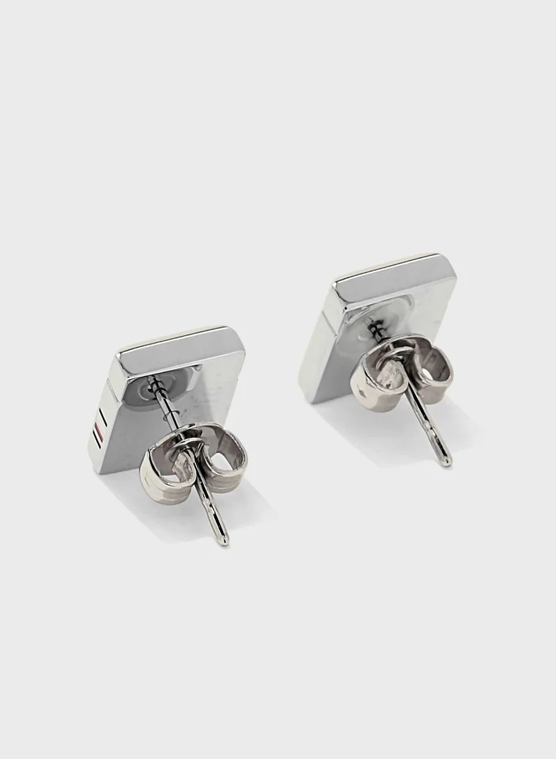 تومي هيلفيغر Logo Stud Earrings