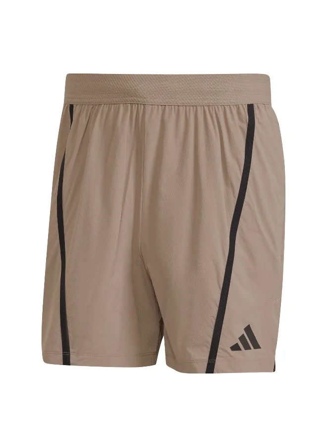Adidas D4T Ps Shorts Brown Training Shorts For Men XS 5"