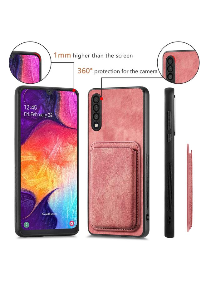 اس-توب جراب هاتف Samsung Galaxy A50 من الجلد بتصميم كلاسيكي مع حقيبة بطاقات مغناطيسية - Image 4