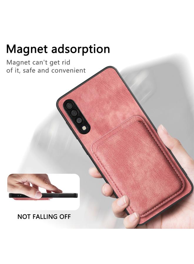 اس-توب جراب هاتف Samsung Galaxy A50 من الجلد بتصميم كلاسيكي مع حقيبة بطاقات مغناطيسية - Image 5