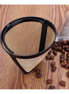 Generic Reusable Coffee Filter, No. 4 Cone Coffee Filter Replacement Coffee Maker Cone Coffee Filters for Cuisina Maker for Ninja Coffee Filter Replacement  - Image 2