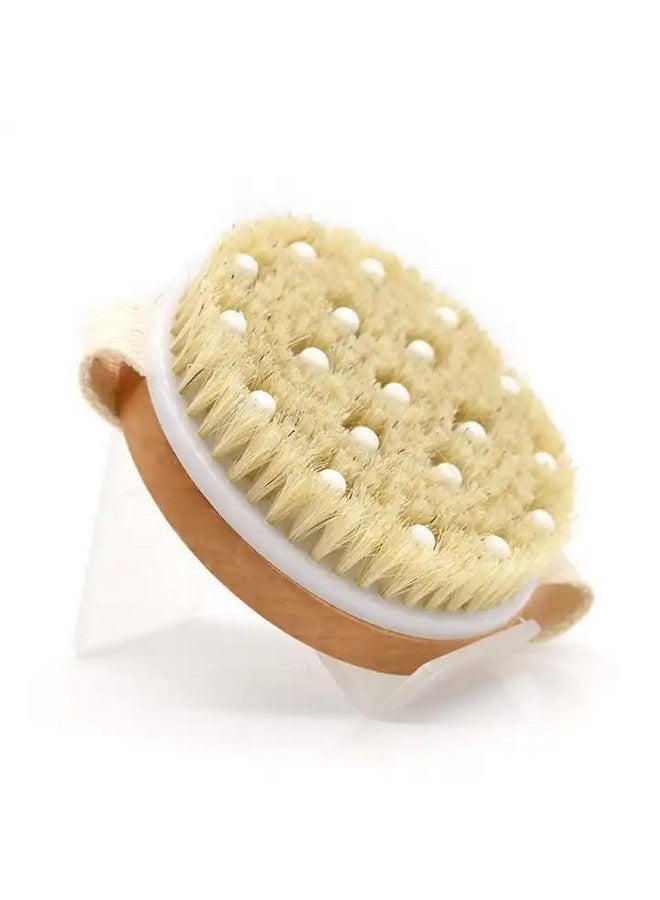 ANNIE Wooden Bath Brush with Massaging Nodes for Dry brushing | Wet and Dry Bath Brush for Cellulite and Lymphatic, Suitable for all skin types - Image 4