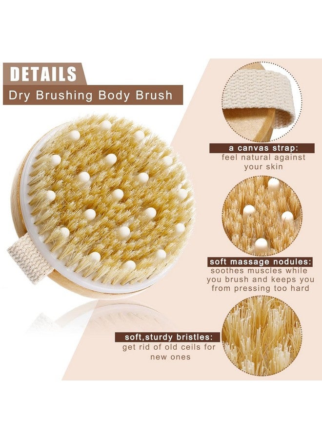 ANNIE Wooden Bath Brush with Massaging Nodes for Dry brushing | Wet and Dry Bath Brush for Cellulite and Lymphatic, Suitable for all skin types - Image 5