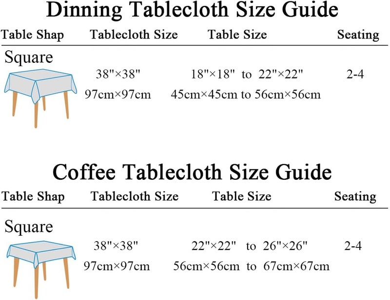 YEESSION Floral Print Square Tablecloth 38 x 38 Inch Stain Resistant and Waterproof Wine Table Cover for Kitchen Dining Indoor Outdoor Buffet Tabletop Decoration (Peacock Blue) - Image 3