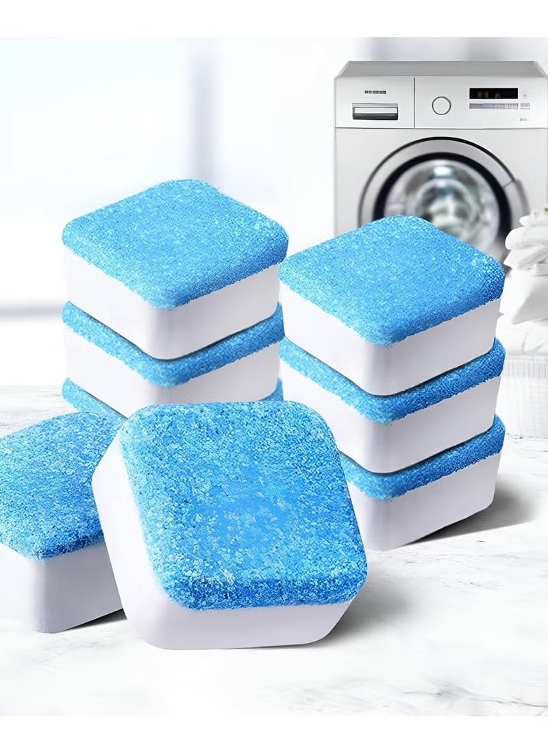 12PCS Washing Machine Deep Cleaner Tablets – Powerful Descaling & Odor Removal Tablets for Front & Top Load Washers, Deep Cleaning Drum & Internal Parts - Image 2