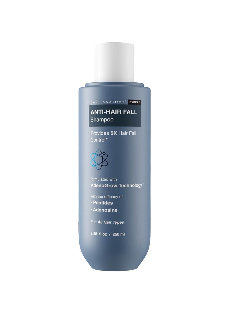 BARE ANATOMY Anti Hair Fall Shampoo | Gives 5x Hair Fall Control | Contains Adenosine Biotin & Peptides For Hair Growth | Sulphate & Paraben Free | For Women & Men | 250ml - Image 2