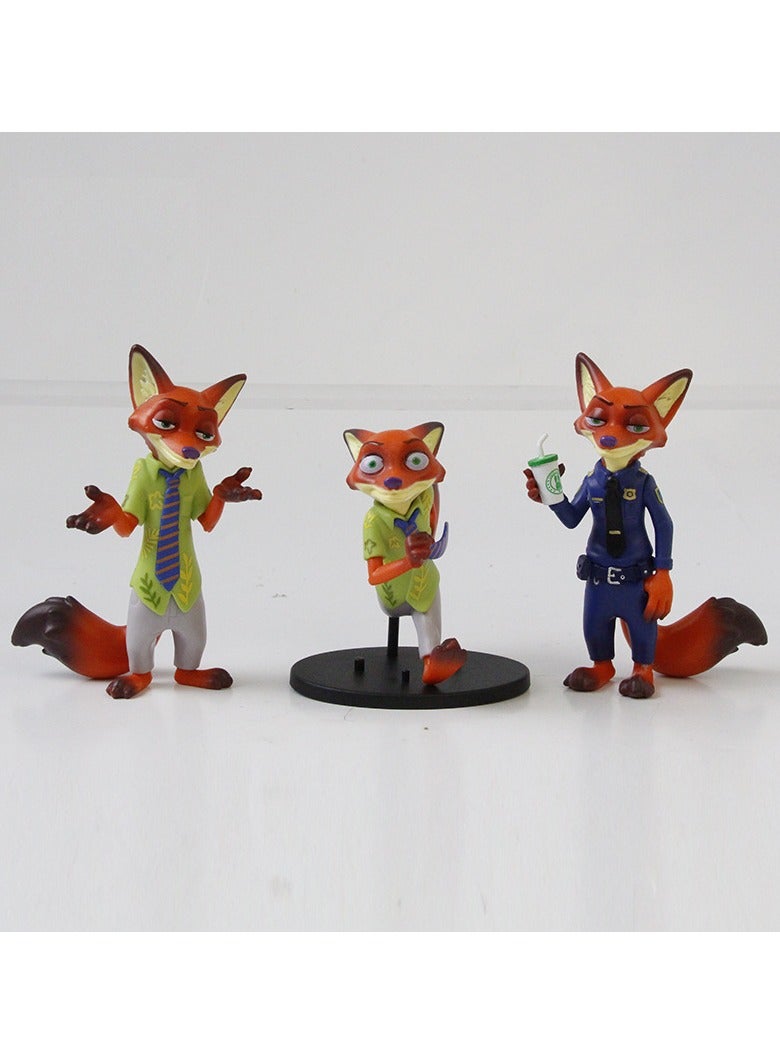 عام طقم تماثيل زوتوبيا مكوّن من 6 قطع، زينة مكتبية أو لأعياد الميلاد، يصلح كهدية لأصدقاء ومحبي زوتوبيا. - Image 3