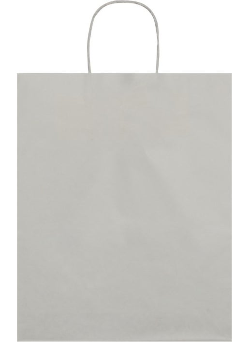 Packanya 29x15x29-25 White Kraft Bag with Twist Handle  - Image 1