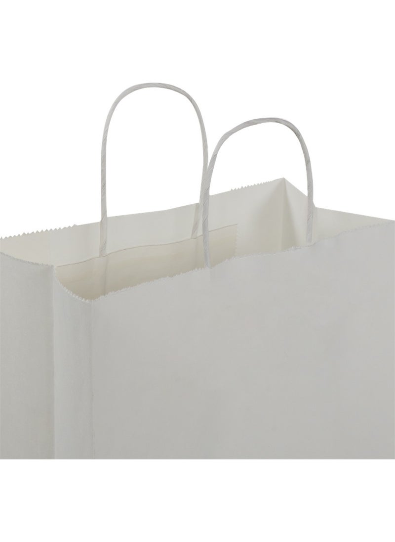Packanya 29x15x29-25 White Kraft Bag with Twist Handle  - Image 3