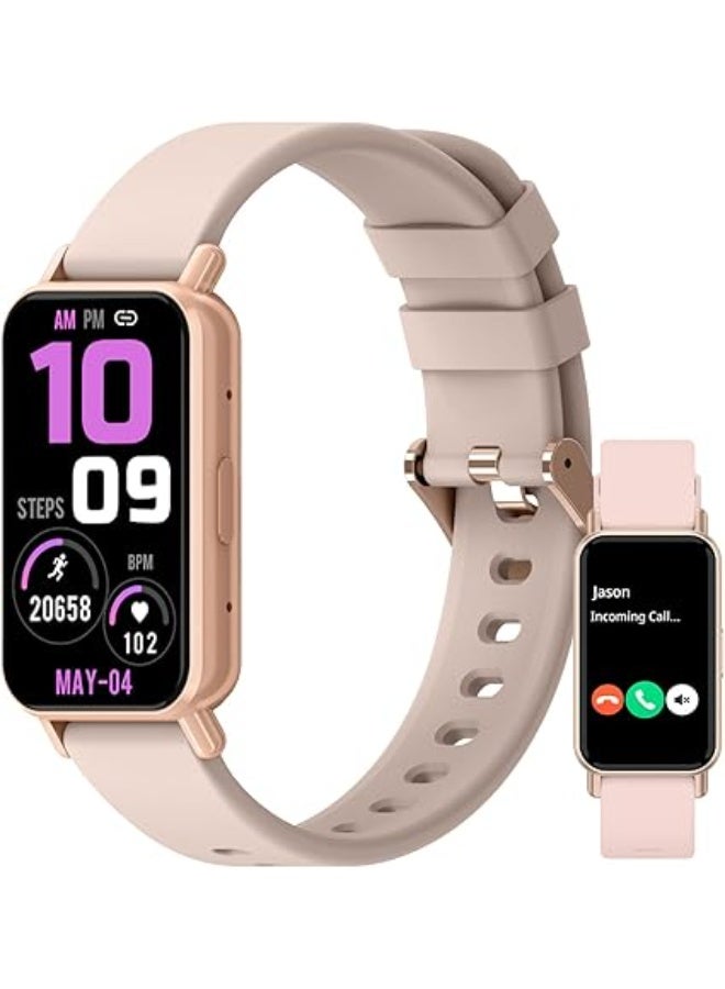 PEJE Smartwatch,Smart Watch for Men(Answer/Make Calls)1.45” HD Display,120+ Sport Modes,IP68 Waterproof Fitness Watch, with SpO2/Heart Rate/Sleep Monitor,Smartwatch Compatible Android iOS (Pink) - Image 1