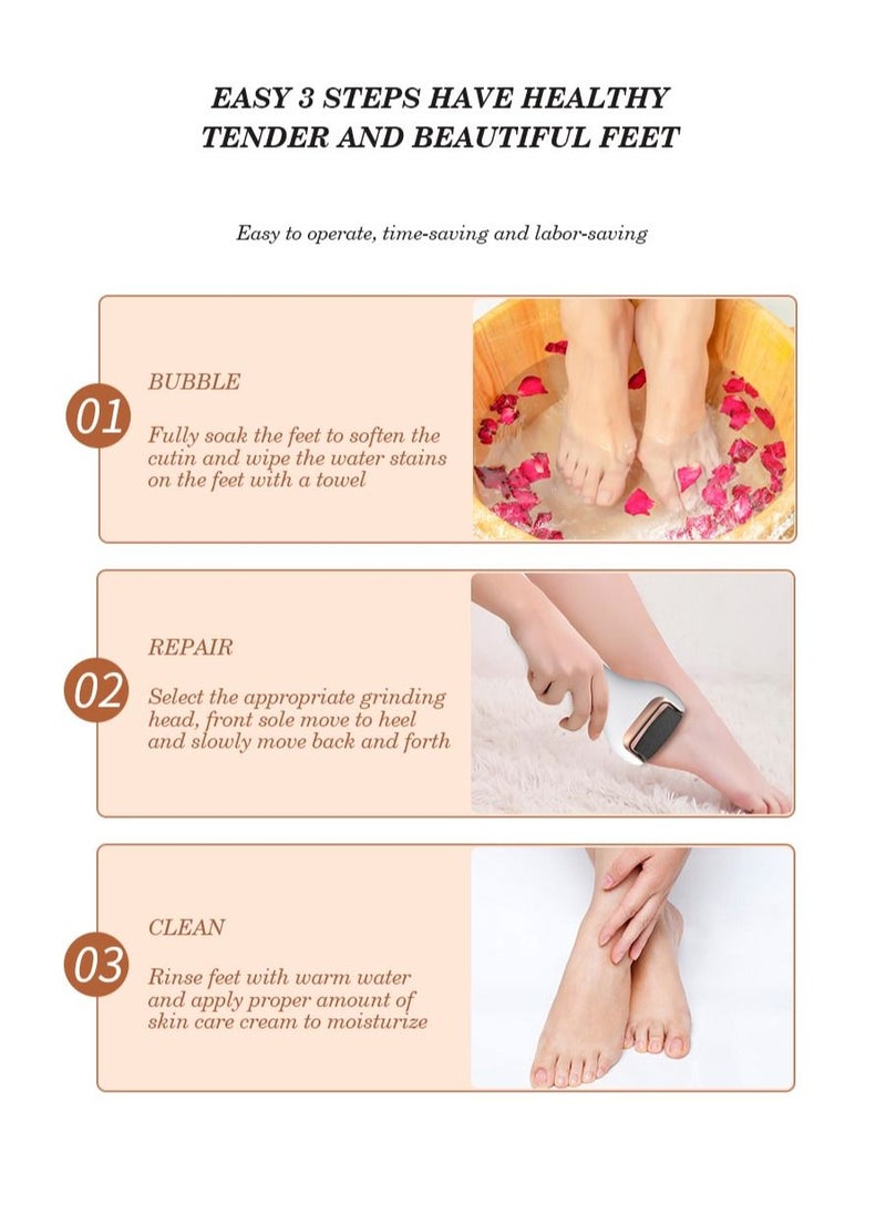 Generic - Foot Care Machine Foot Hard Dry Dead Cuticle Skin Remover Pedicure Care Tools Removal Foot Grinding File Skin Electric Tool - Image 1