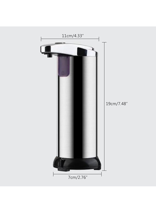 Loquat 250ml Automatic Liquid Soap Dispenser, Battery Operated Hand Soap Dispenser with 3 Adjustable Soap Dispensing Volume Touchless Dish Soap Dispenser Waterproof - Image 4