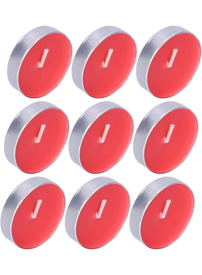 تي لايت شمع فواحه احمر بدون رائحه 50 قطعه صغيرة  عالي الجوده من تي لايت - Image 5