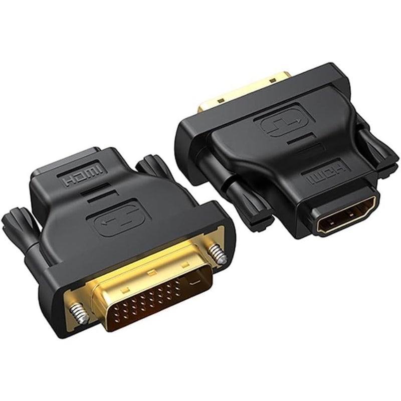 محول DVI إلى HDMI، محول HDMI أنثى مزدوج الحزمة إلى DVI-D 24+5 ذكر، نقل إشارة عالي السرعة لأجهزة عرض الكمبيوتر المحمول - Image 1