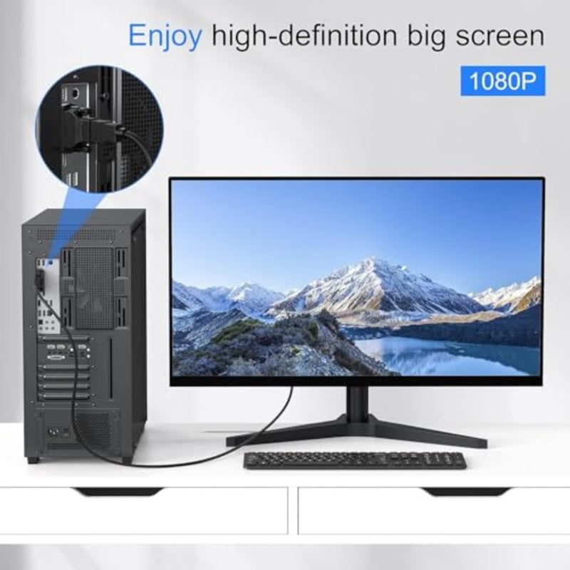 محول DVI إلى HDMI، محول HDMI أنثى مزدوج الحزمة إلى DVI-D 24+5 ذكر، نقل إشارة عالي السرعة لأجهزة عرض الكمبيوتر المحمول - Image 5