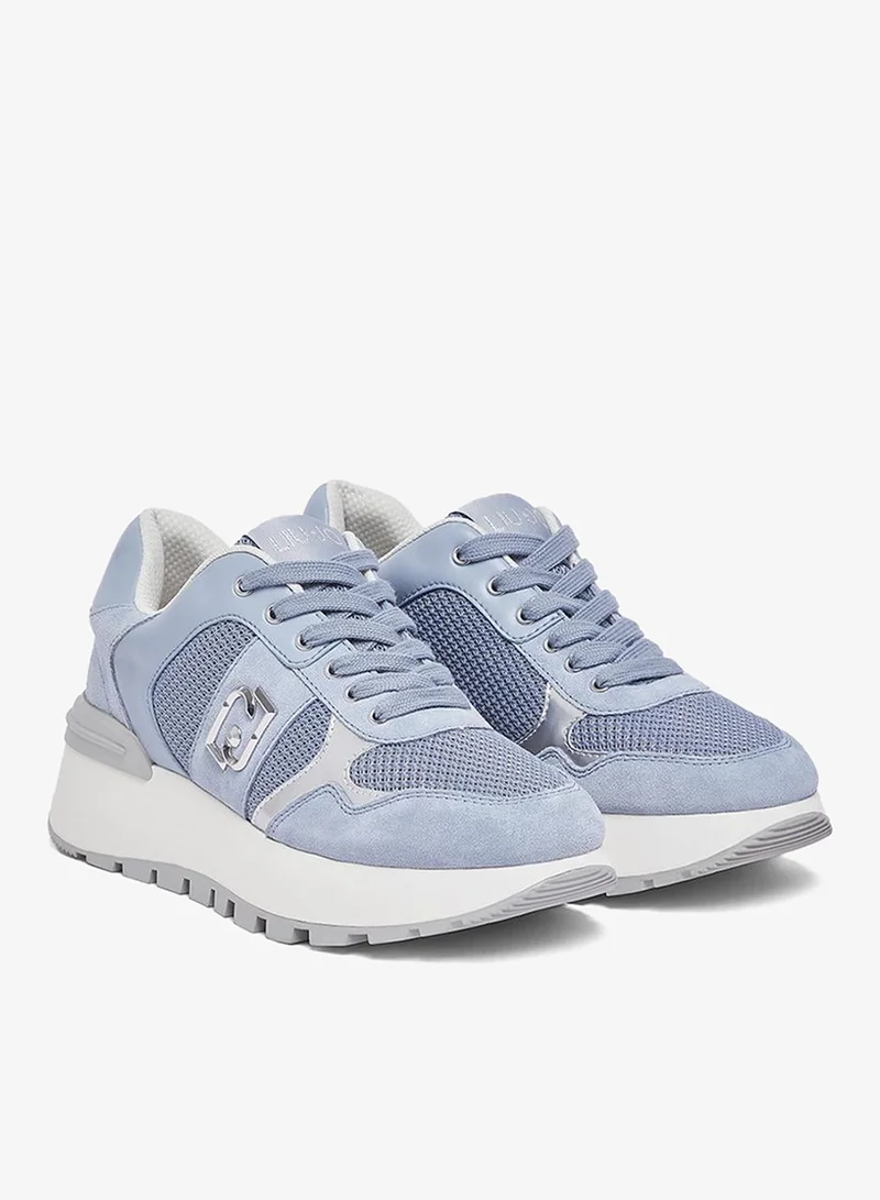 Liu Jo Suede and mesh platform sneakers