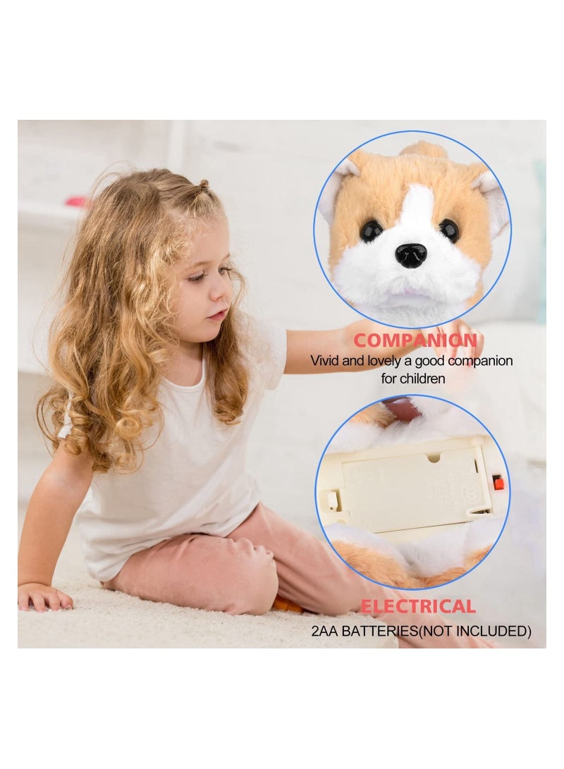 Excefore Plush Interactive Toy, Electronic Pet, Plush Golden Retriever Toy Puppy Electronic Interactive Pet Dog, Can Walking, Barking, Tail Wagging, Stretching, Companion Animal for Kids (Pastoral Dog) - Image 3