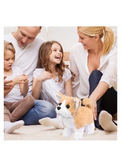 Excefore Plush Interactive Toy, Electronic Pet, Plush Golden Retriever Toy Puppy Electronic Interactive Pet Dog, Can Walking, Barking, Tail Wagging, Stretching, Companion Animal for Kids (Pastoral Dog)  - Image 2