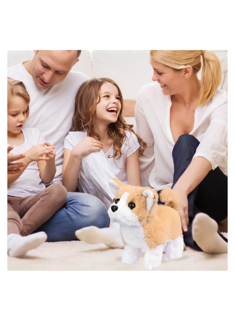 Excefore Plush Interactive Toy, Electronic Pet, Plush Golden Retriever Toy Puppy Electronic Interactive Pet Dog, Can Walking, Barking, Tail Wagging, Stretching, Companion Animal for Kids (Pastoral Dog) - Image 2