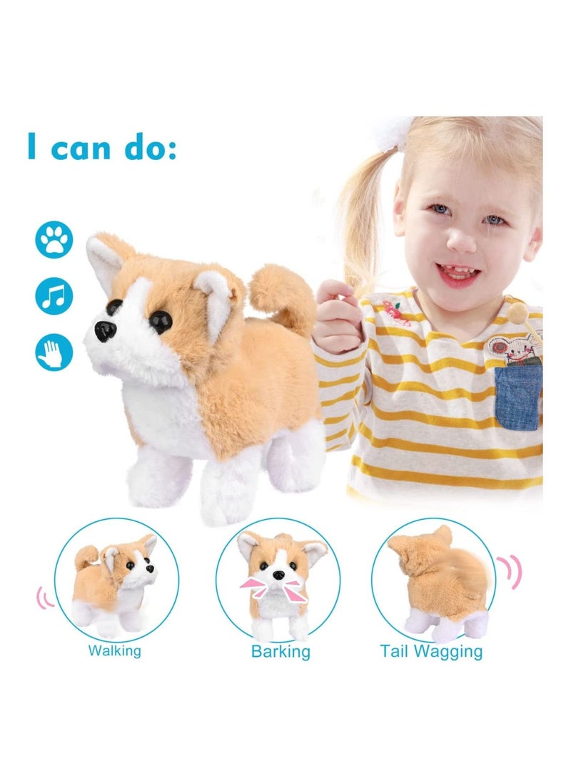 Excefore Plush Interactive Toy, Electronic Pet, Plush Golden Retriever Toy Puppy Electronic Interactive Pet Dog, Can Walking, Barking, Tail Wagging, Stretching, Companion Animal for Kids (Pastoral Dog) - Image 5