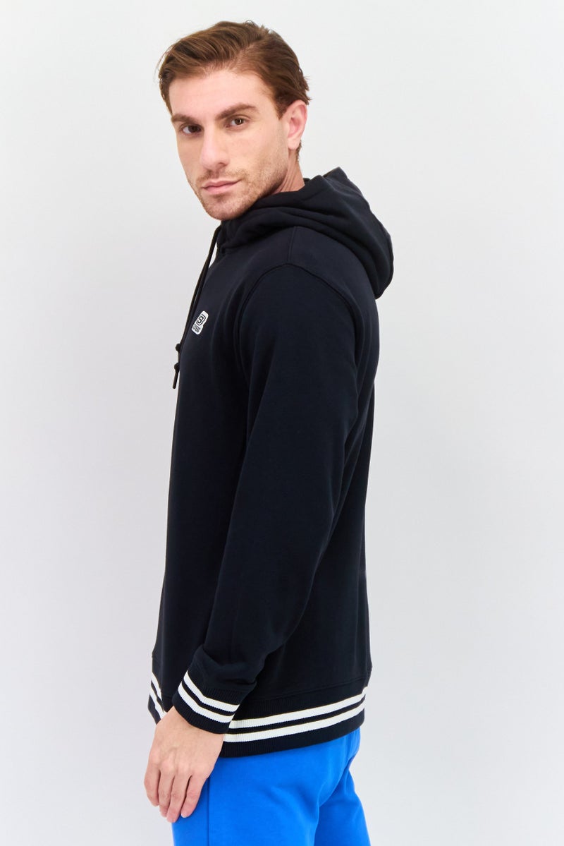 SKECHERS Men Sportswear Fit Long Sleeve Outdoor Hooded Sweatshirt, Black - Image 2
