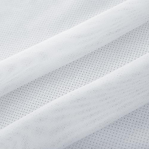 VoizVony Mesh Fabric 4-Way Stretch Power Mesh 1 Yards Long 60" Wide Lightweight Sheer (White) - Image 2