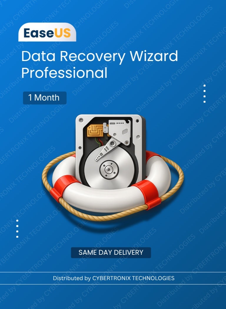 EaseUS Data Recovery Wizard Professional | 1 Device 1 Month | Digital License | SAME DAY DELIVERY