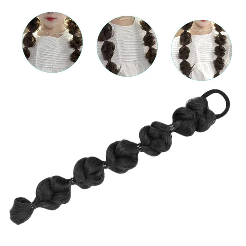 DOITOOL 4pcs Versatile Braided Ponytail Extensions Synthetic Ponytail Hair Piece for Daily Use Parties - Image 4