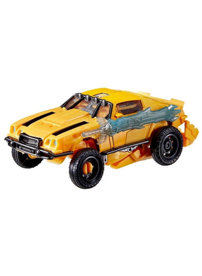 Transformers Toys Rise of The Beasts Movie, Beast Mode Bumblebee Converting Toy with Lights and Sounds, Ages 6 and up, 10 inch - Image 2