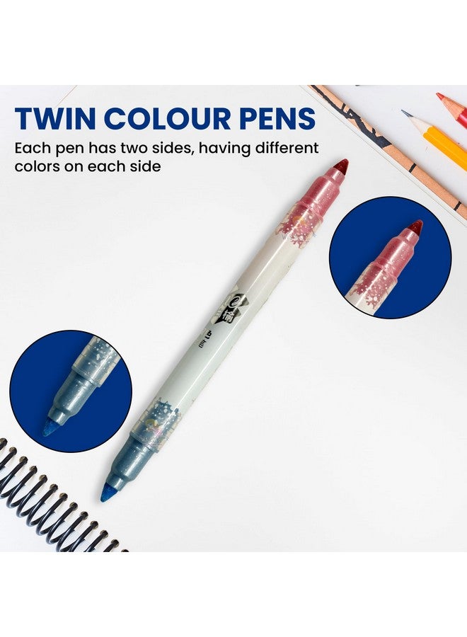 ويش كي أقلام تحديد لامعة مزدوجة الرأس من ويشكي، حبر لامع غير سام، أقلام تمييز ملونة لامعة سريعة الجفاف، متعددة الأغراض، أدوات مكتبية للأطفال والكبار، من 8 سنوات فما فوق (عبوة من 6 قطع، متعددة الألوان) - Image 4