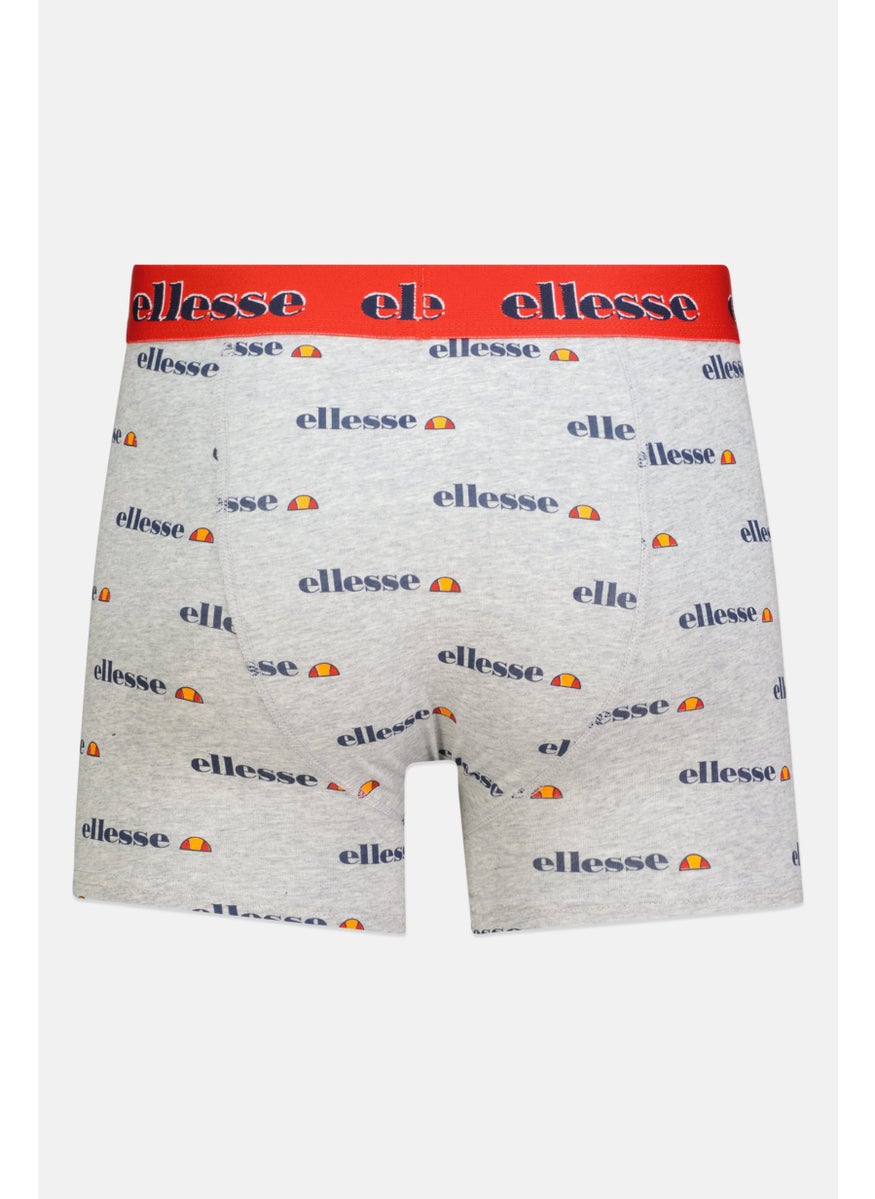Ellesse - Men 3 Pcs Brand Logo Pull On Trunk, Navy/Grey/Blue - Image 1