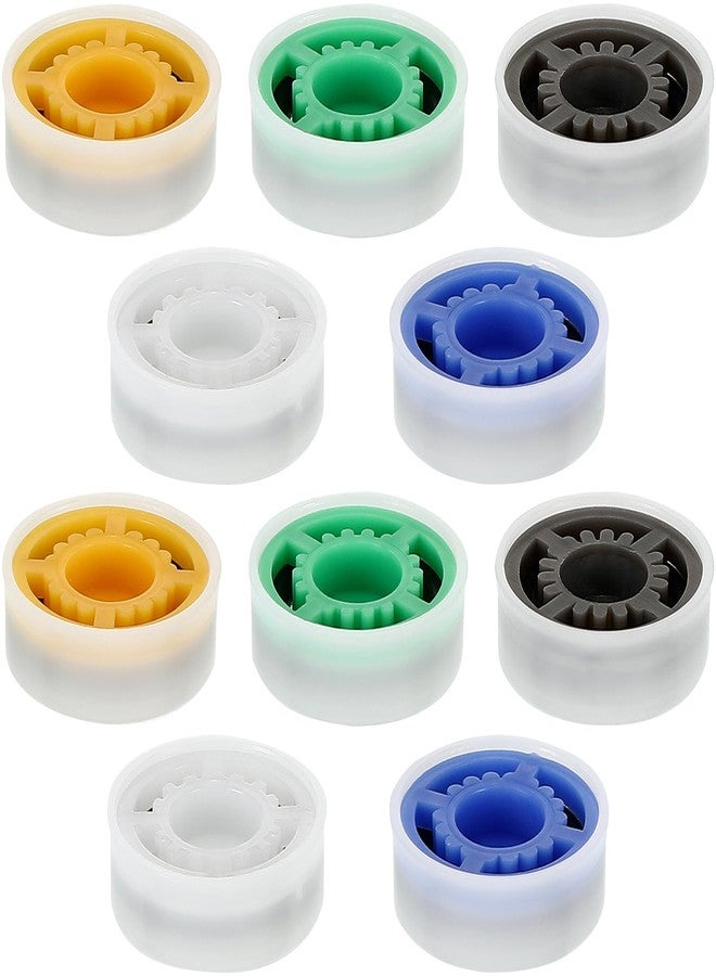 Patelai 10 Pieces Shower Flow Restrictors Shower Head Flow Reducer Water Flow Limiter Set 1.5/1.8/2.0/2.5/3.0 GPM for Water Saving Fixed or Handheld for Bathroom, Toilet, Kitchen(14.3 x 13.85 x 5.2 mm) - Image 1