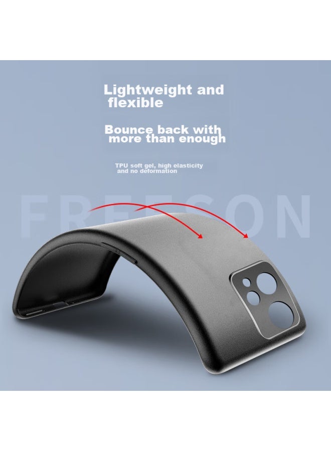 Freeson Phone Case For Honor 90 Gt, Honor 90 Gt Protective Cover, Slim Full Protection Shockproof Frosted Tpu Soft Shell (With Ring Holder And Lanyard), Black - Image 5