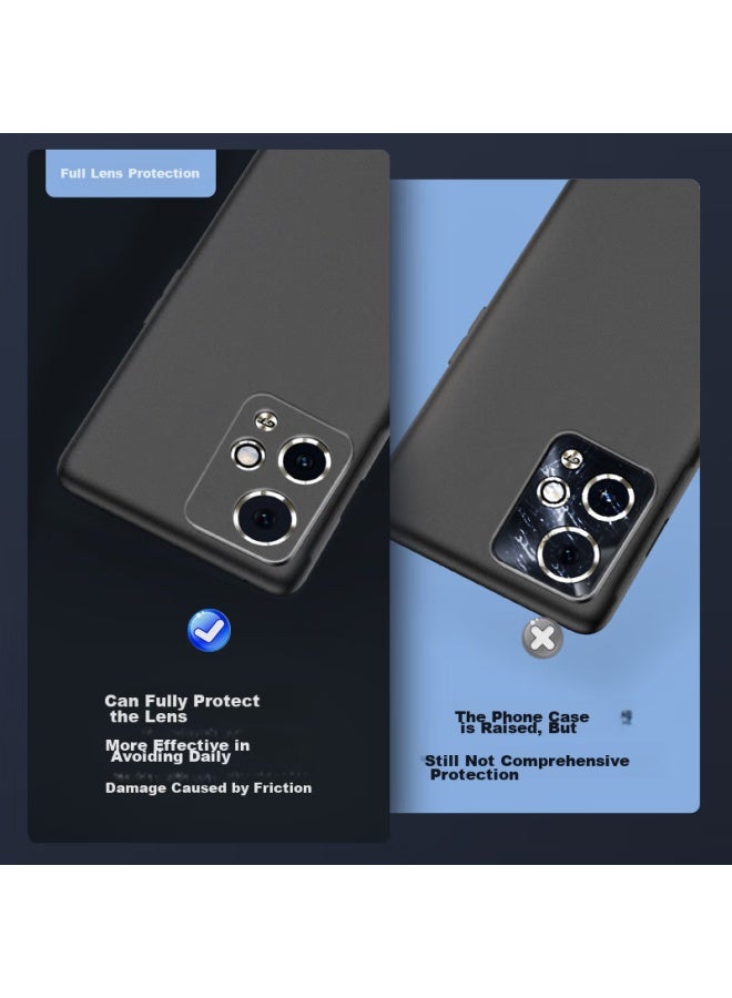 Freeson Phone Case For Honor 90 Gt, Honor 90 Gt Protective Cover, Slim Full Protection Shockproof Frosted Tpu Soft Shell (With Ring Holder And Lanyard), Black - Image 2